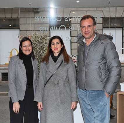 Milan, Italy The Luxury Icons inauguration and presentation at the MonteNapoleone District, the initiative included in the program of the Milan Cortina 2026 Cultural Olympics. In the photo: Alessia Cappello, Councilor for Economic Development and Labor Policies of the Municipality of Milan, Guglielmo Miani, President of the MonteNapoleone District, Annalisa Cardinale, Director of RODO  Copyright: xNickxZonnax xipa-agency.netx xNickxZonnax IPA_Agency_IPA71223157