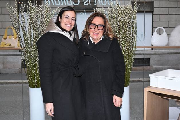 Milan, Italy The Luxury Icons inauguration and presentation at the MonteNapoleone District, the initiative included in the program of the Milan Cortina 2026 Cultural Olympics. In the photo: Annalisa Cardinale director of RODO, Barbara Ricci CEO Giorgio Linea in the event space  Copyright: xNickxZonnax xipa-agency.netx xNickxZonnax IPA_Agency_IPA71223176