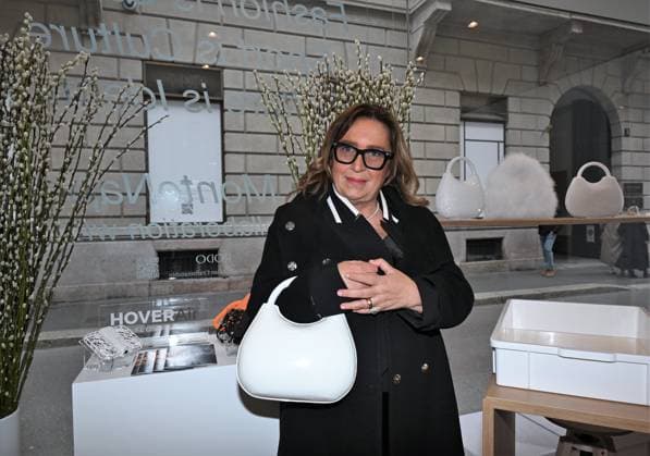 Milan, Italy The Luxury Icons inauguration and presentation at the MonteNapoleone District, the initiative included in the program of the Cultural Olympics of Milan Cortina 2026. In the photo: Barbara Ricci AD Giorgio Linea  Copyright: xNickxZonnax xipa-agency.netx xNickxZonnax IPA_Agency_IPA71223184