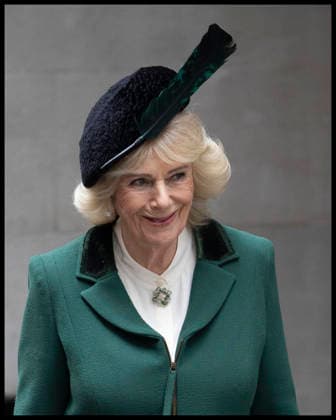 . 10 02 2026. London, United Kingdom. Queen Camilla leaving a service to mark the 650th Anniversary of the Guild of St Bride s, at St Bride s Church in London .  xStephenxLockx xi-Imagesx IIM-26558-0017