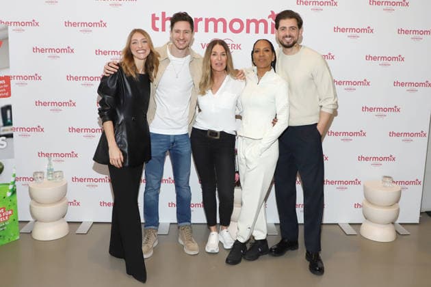 Longevity Thermomix Event Nora Dietrich, Doc Felix, Bettina Graf, Barbara Becker, Chris Wackert, Longevity Thermomix Event, kju Studio Hamburg, 10 02 2026 Copyright: xEventpressxBecherx