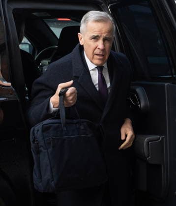 February 10, 2026, Ottawa, On, Canada: Prime Minister Mark Carney arrives on Parliament Hill in Ottawa, Tuesday, Feb. 10, 2026. Ottawa Canada  - ZUMAc35_ 20260210_zaf_c35_107 Copyright: xAdrianxWyldx