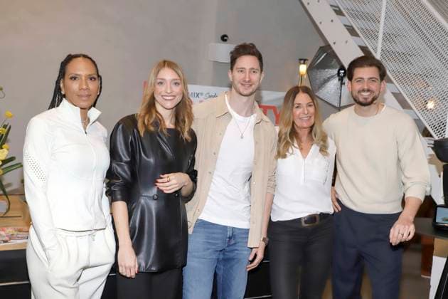 Barbara Becker, Nora Dietrich, Doc Felix, Bettina Graf, Chris Wackert, as guests at the Koch Vorstellung Longevity and Thermomix event at kju Studio on Tuesday, February 10, 2026 in Hamburg Hamburg Germany