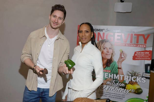 Doc Felix, Barbara Becker as guests at the Koch Vorstellung Longevity and Thermomix event at kju Studio on Tuesday, February 10, 2026 in Hamburg Hamburg Germany
