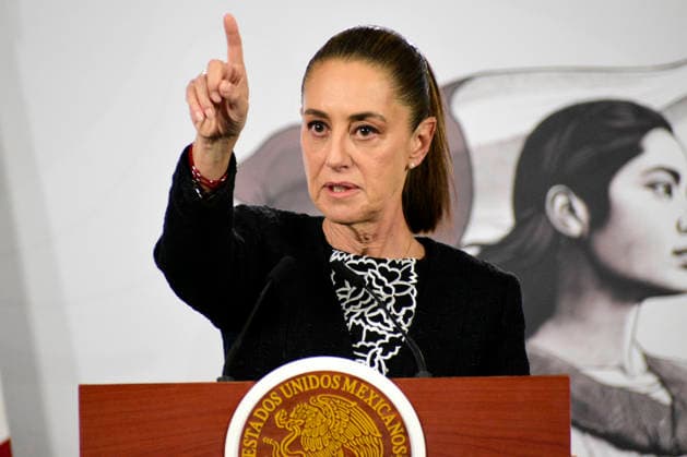 MexicoÃ¢â‚¬â ¢s President Claudia Sheinbaum Pardo, speaks during a briefing conference on the monthly security report at National Palace. on February 10, 2026 in Mexico City, Mexico. Mexico City Mexico  - ZUMAe321 20260210_zia_e321_001 Copyright: xLuisxBarronx