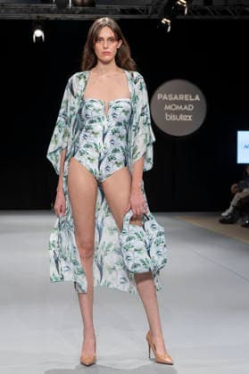 February 10, 2026, Madrid, Madrid, Spain: The model walks the runway at the MOMAD International Fashion Show, wearing designs by students from the ACQUADICOCCO, Madrid School of Fashion Design), Madrid, (02.06.26) Madrid Spain  - ZUMAc312 20260210_zsp_c312_072 Copyright: xOscarxManuelxSanchezx
