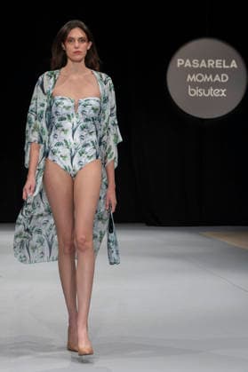 February 10, 2026, Madrid, Madrid, Spain: The model walks the runway at the MOMAD International Fashion Show, wearing designs by students from the ACQUADICOCCO, Madrid School of Fashion Design), Madrid, (02.06.26) Madrid Spain  - ZUMAc312 20260210_zsp_c312_078 Copyright: xOscarxManuelxSanchezx
