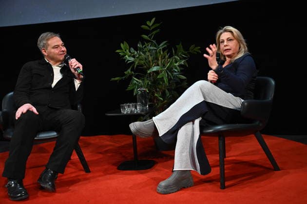 STOCKHOLM, SWEDEN 20260210 The Swedish Film Institutes Jan Göransson interviews Helena Bergström before the premiere of the film Black Jack at Cinemateket STOCKHOLM SWEDEN x10090x  Copyright: xClaudioxBresciani TTx BLACK JACK PA CINEMATEKET lU5wKgdlCro