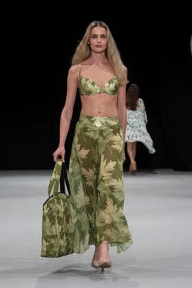 February 10, 2026, Madrid, Madrid, Spain: The model walks the runway at the MOMAD International Fashion Show, wearing designs by students from the ACQUADICOCCO, Madrid School of Fashion Design), Madrid, (02.06.26) Madrid Spain  - ZUMAc312 20260210_zsp_c312_094 Copyright: xOscarxManuelxSanchezx