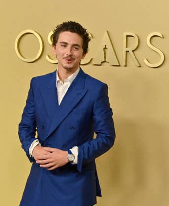 Timothée Chalamet attends the 98th annual Oscars nominees luncheon at the Beverly Hilton Hotel in Beverly Hills, California on Tuesday, February 10, 2026.  LAP20260210667 JIMxRUYMEN