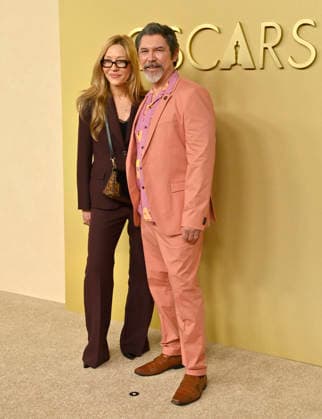 Yvonne Boismier Phillips and Lou Diamond Phillips attend the 98th annual Oscars nominees luncheon at the Beverly Hilton Hotel in Beverly Hills, California on Tuesday, February 10, 2026.  LAP20260210709 JIMxRUYMEN