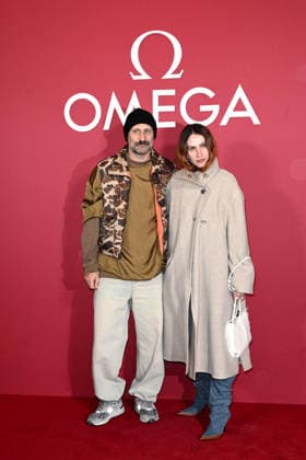 Milan, OMEGA House Milan. Pictured: Andrea Rosso and Fabiola Di Virgilio  Copyright: xSimonexComix xipa-agency.netx xComi Terenghix IPA_Agency_IPA71243212