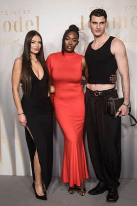 GNTM, preview of season 21 at Zoo Palast, Berlin, 09 02 2026 Xenia Tsilikova, Lydwine Nitidem and Frieder Sell at the preview of season 21 Germany s Next Topmodel by Heidi Klum on 09 02 2026 at Zoopalast Berlin Berlin Zoo Palast Berlin Germany Copyright: xGüntherxDornx
