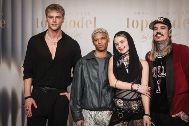 GNTM, preview of season 21 at Zoo Palast, Berlin, 09 02 2026 Yanek Wiese, Jayden Lack, Merret Fuxius and Jill Deimel at the preview of season 21 of Germany s Next Topmodel by Heidi Klum on 09 02 2026 at Zoopalast Berlin Berlin Zoo Palast Berlin Germany Copyright: xGüntherxDornx