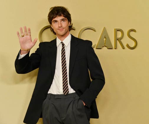Jacob Elordi attends the 98th annual Oscars nominees luncheon at the Beverly Hilton Hotel in Beverly Hills, California on Tuesday, February 10, 2026.  LAP20260210412 JIMxRUYMEN