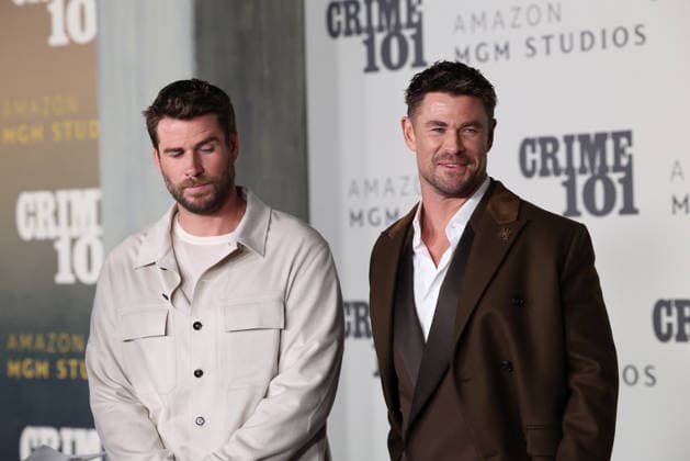 World Premiere Of Amazon MGM Studios Crime 101 in Los Angeles, 10 February 2026 Liam Hemsworth and Chris Hemsworth at the World Premiere Of Amazon MGM Studios Crime 101 held at The United Theater on Broadway at STILE Downtown Los Angeles by Kasa in Los Angeles, California, United States on 10 February 2026., Credit:Xavier Collin Avalon USA, California, Los Angeles  Copyright: xXavierxCollinx xAvalonx 1073889698