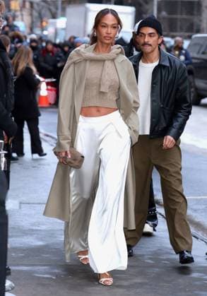 Celebs At The Ralph Lauren Fashion Show - NYC Joan Smalls attends the Ralph Lauren show during the New York Fashion Week in NY on February 10, 2026. Photo by Charles Guerin ABACAPRESS.COM New York NY  Copyright: xGuerinxCharles ABACAx
