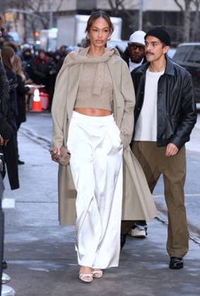 Celebs At The Ralph Lauren Fashion Show - NYC Joan Smalls attends the Ralph Lauren show during the New York Fashion Week in NY on February 10, 2026. Photo by Charles Guerin ABACAPRESS.COM New York NY  Copyright: xGuerinxCharles ABACAx