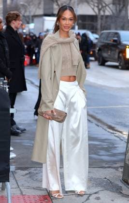 Celebs At The Ralph Lauren Fashion Show - NYC Joan Smalls attends the Ralph Lauren show during the New York Fashion Week in NY on February 10, 2026. Photo by Charles Guerin ABACAPRESS.COM New York NY  Copyright: xGuerinxCharles ABACAx