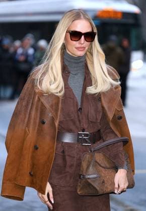 Celebs At The Ralph Lauren Fashion Show - NYC Leonie Hanne attends the Ralph Lauren show during the New York Fashion Week in NY on February 10, 2026. Photo by Charles Guerin ABACAPRESS.COM New York NY  Copyright: xGuerinxCharles ABACAx