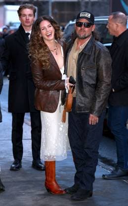 Celebs At The Ralph Lauren Fashion Show - NYC Lana del Rey and Jeremy Dufrene attend the Ralph Lauren show during the New York Fashion Week in NY on February 10, 2026. Photo by Charles Guerin ABACAPRESS.COM New York NY  Copyright: xGuerinxCharles ABACAx
