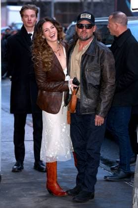 Celebs At The Ralph Lauren Fashion Show - NYC Lana del Rey and Jeremy Dufrene attend the Ralph Lauren show during the New York Fashion Week in NY on February 10, 2026. Photo by Charles Guerin ABACAPRESS.COM New York NY  Copyright: xGuerinxCharles ABACAx