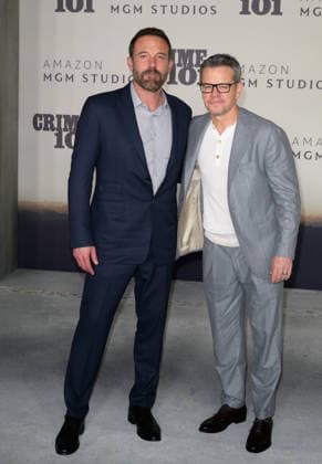 Crime 101 Premiere - Los Angeles, USA LOS ANGELES, USA. February 10, 2026: Ben Affleck & Matt Damon at the premiere for Crime 101 at the United Theatre. Los Angeles CA USA  Copyright: xPaulxSmith Featureflashx