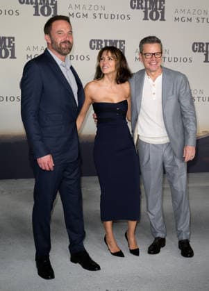 Crime 101 Premiere - Los Angeles, USA LOS ANGELES, USA. February 10, 2026: Ben Affleck, Luciana Barroso & Matt Damon at the premiere for Crime 101 at the United Theatre. Los Angeles CA USA  Copyright: xPaulxSmith Featureflashx