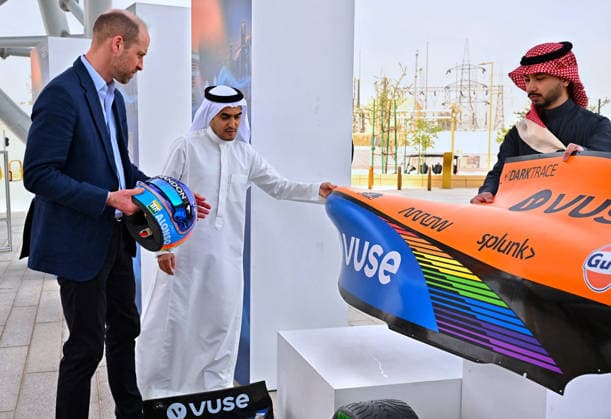 Prince William Tours Sports Boulevard - Riyadh Prince William, Prince of Wales and heir apparent to the throne of the United Kingdom of Great Britain and Northern Ireland, at Sports Boulevard in Riyadh, Kingdom of Saudi Arabia, on February 10, 2026. Photo by Balkis Press ABACAPRESS.COM Riyadh Saudi Arabia  Copyright: xBalkisxPress ABACAx