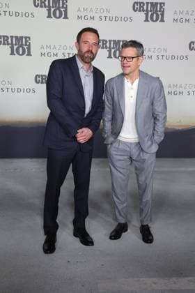 LOS ANGELES, CALIFORNIA FEBRUARY 10 Ben Affleck and Matt Damon attends the world premiere of Amazon MGM Studios Crime 101 at The United Theater on Broadway on February 10, 2026 in Los Angeles, California Credit AdMedia 452944 2026 02 10  Copyright: xAdMediax STAR_452944_036