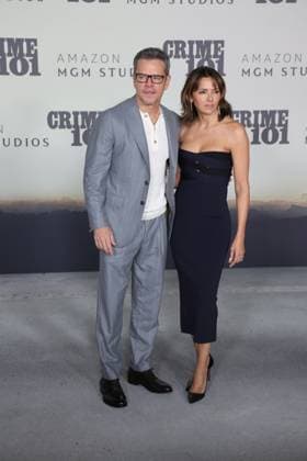 LOS ANGELES, CALIFORNIA FEBRUARY 10 Matt Damon and Luciana Damon attend the world premiere of Amazon MGM Studios Crime 101 at The United Theater on Broadway on February 10, 2026 in Los Angeles, California Credit AdMedia 452944 2026 02 10  Copyright: xAdMediax STAR_452944_040