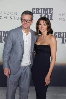LOS ANGELES, CALIFORNIA FEBRUARY 10 Matt Damon and Luciana Damon attend the world premiere of Amazon MGM Studios Crime 101 at The United Theater on Broadway on February 10, 2026 in Los Angeles, California Credit AdMedia 452944 2026 02 10  Copyright: xAdMediax STAR_452944_041