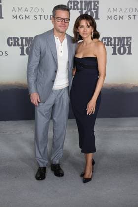 LOS ANGELES, CALIFORNIA FEBRUARY 10 Matt Damon and Luciana Damon attend the world premiere of Amazon MGM Studios Crime 101 at The United Theater on Broadway on February 10, 2026 in Los Angeles, California Credit AdMedia 452944 2026 02 10  Copyright: xAdMediax STAR_452944_042
