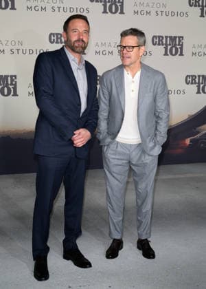 LOS ANGELES, USA February 10, 2026 Ben Affleck Matt Damon at the premiere for Crime 101 at the United Theatre Picture Paul Smith Featureflash 452949 2026 02 10 CA Los Angeles  Copyright: xPaulxSmithx xFeaturesxFlashx xStarfacex STAR_452949_023