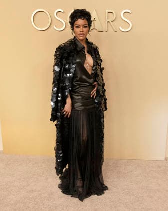 February 10, 2026, Beverly Hills, California, USA: American musician, actress, and director TEYANA TAYLOR attends the 98th Oscars Nominees Luncheon. Beverly Hills USA  - ZUMAb173 20260210_aap_b173_171 Copyright: xBillyxBennightx
