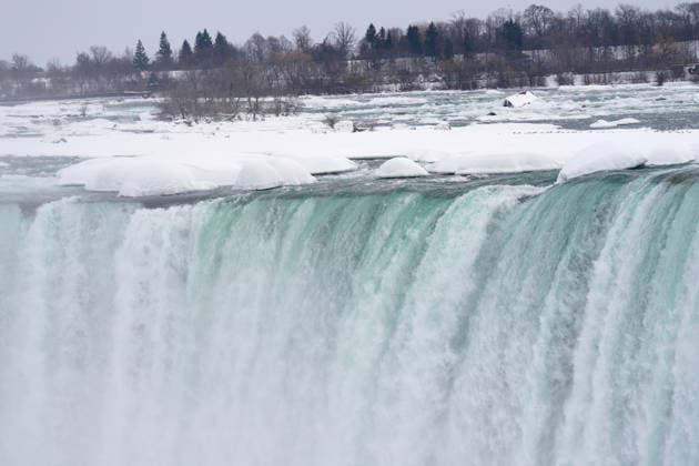 Niagara Falls Partially Freezes NIAGARA FALLS, CANADA - FEBRUARY 10 : Partially frozen Niagara Falls are seen amid below-freezing temperatures in Ontario, Canada on February 10, 2026. Mert Alper Dervis Anadolu Ontario Canada. Editorial use only. Please get in touch for any other usage.  Copyright: x2026xAnadoluxMertxAlperxDervisx