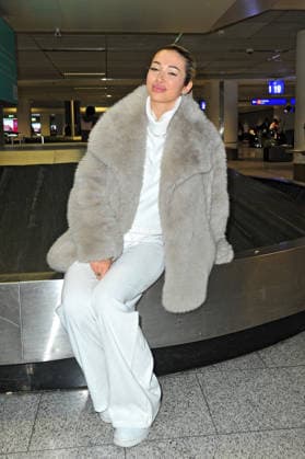 RTL Dschungelcamp 2026 Ariel on the occasion of the arrival of the candidates of the RTL program Ich bin ein Star holt mich hier raus from the Jungle Camp 2026 in Australia on 11 02 2026 at Frankfurt Main Airport 20260211MWI109601