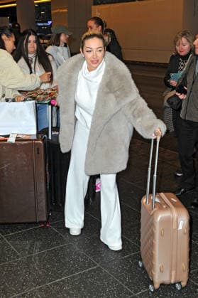 RTL Dschungelcamp 2026 Ariel on the occasion of the arrival of the candidates of the RTL program Ich bin ein Star holt mich hier raus from the Jungle Camp 2026 in Australia on 11 02 2026 at Frankfurt Main Airport 20260211MWI109917