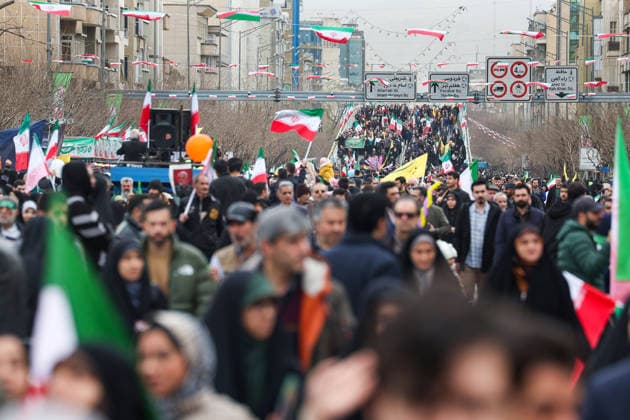 February 11, 2026, Tehran, Iran: Iranians take part in a celebration marking the 47th anniversary of the Islamic Revolution in Tehran. This anniversary commemorates the 1979 revolution, during which the monarchy was overthrown and replaced by the Islamic Republic of Iran, with Ayatollah Ruhollah Khomeini as its first Supreme Leader. Tehran Iran - ZUMAi98_ 20260211_zih_i98_005 Copyright: xIranianxPresidencyx