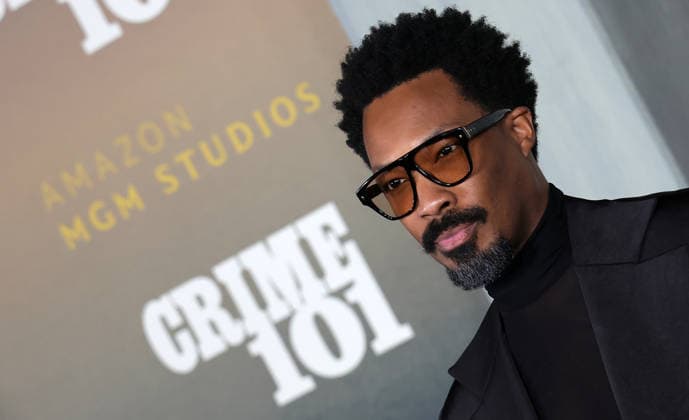 10 February, 2026 - Los Angeles, California -Corey Hawkins. World Premiere Of Amazon MGM Studios Crime 101 held at The United Theater on Broadway, in Los Angeles. Los Angeles USA  - ZUMAa123 20260210_zaa_a123_119 Copyright: xADx