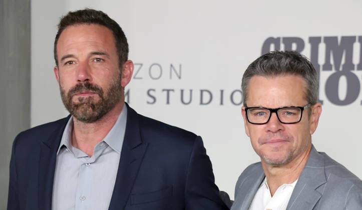10 February, 2026 - Los Angeles, California -Ben Affleck, Matt Damoni. World Premiere Of Amazon MGM Studios Crime 101 held at The United Theater on Broadway, in Los Angeles. Los Angeles USA - ZUMAa123 20260210_zaa_a123_092 Copyright: xADx