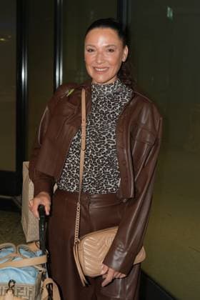 RTL Dschungelcamp Frankfurt 2026 Simone Ballack at the return of the jungle camp candidates of the RTL reality TV show Ich bin ein Star - Holt mich hier raus aus Australien on 11 02 2026 at Frankfurt Airport Frankfurt am Main Frankfurt Airport Hessen