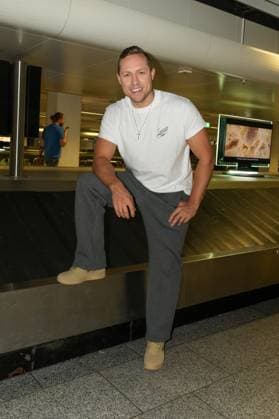 RTL Dschungelcamp Frankfurt 2026 Patrick Romer at the return of the jungle camp candidates of the RTL reality TV show Ich bin ein Star - Holt mich hier raus aus Australien on 11 02 2026 at Frankfurt Airport Frankfurt am Main Frankfurt Airport Hessen