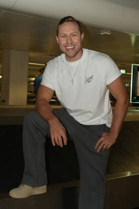 RTL Dschungelcamp Frankfurt 2026 Patrick Romer at the return of the jungle camp candidates of the RTL reality TV show Ich bin ein Star - Holt mich hier raus aus Australien on 11 02 2026 at Frankfurt Airport Frankfurt am Main Frankfurt Airport Hessen
