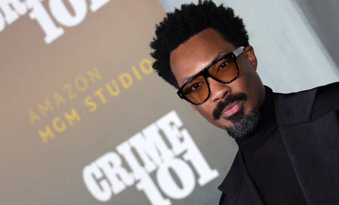 10 February, 2026 - Los Angeles, California -Corey Hawkins. World Premiere Of Amazon MGM Studios Crime 101 held at The United Theater on Broadway, in Los Angeles. Los Angeles USA  - ZUMAa123 20260210_zaa_a123_177 Copyright: xADx