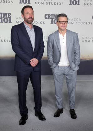 10 February, 2026 - Los Angeles, California -Ben Affleck, Matt Damoni. World Premiere Of Amazon MGM Studios Crime 101 held at The United Theater on Broadway, in Los Angeles. Los Angeles USA  - ZUMAa123 20260210_zaa_a123_199 Copyright: xADx