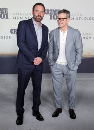 10 February, 2026 - Los Angeles, California -Ben Affleck, Matt Damoni. World Premiere Of Amazon MGM Studios Crime 101 held at The United Theater on Broadway, in Los Angeles. Los Angeles USA  - ZUMAa123 20260210_zaa_a123_208 Copyright: xADx