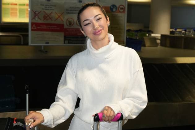 RTL Dschungelcamp Frankfurt 2026 Ariel Hediger at the return of the jungle camp candidates of the RTL reality TV show Ich bin ein Star - Holt mich hier raus aus Australien on 11 02 2026 at Frankfurt Airport Frankfurt am Main Frankfurt Airport Hessen