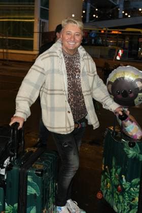 RTL Dschungelcamp Frankfurt 2026 Hubert Fella at the return of the jungle camp candidates of the RTL reality TV show Ich bin ein Star - Holt mich hier raus aus Australien on 11 02 2026 at Frankfurt Airport Frankfurt am Main Frankfurt Airport Hessen