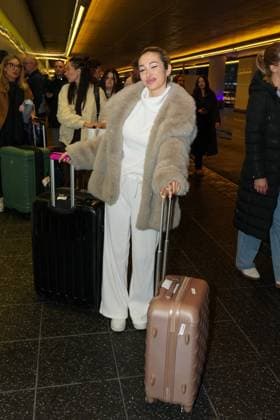 RTL Dschungelcamp Frankfurt 2026 Ariel Hediger at the return of the jungle camp candidates of the RTL reality TV show Ich bin ein Star - Holt mich hier raus aus Australien on 11 02 2026 at Frankfurt Airport Frankfurt am Main Frankfurt Airport Hessen